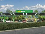 Subway Envisions an Oasis Where Diners Can Picnic and Play While Charging Their Cars
